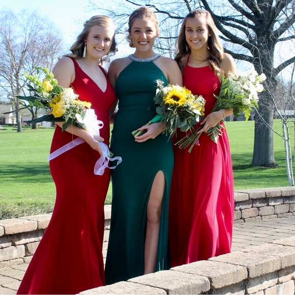 City Triangles Dresses & Skirts - City Triangle Emerald Green Prom Dress